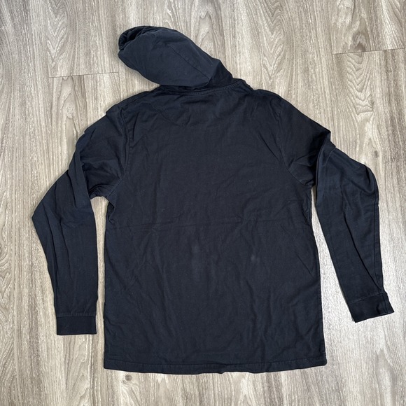 Denim Flower Ricky Singh Hoodie Mens Large Black Graphic Print Virtual Instinct - Picture 2 of 13